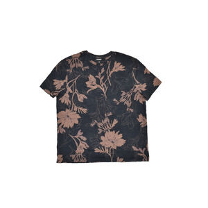 Express Men's T Shirt Size Xl Short Sleeve Floral Cotton Stretch Blend